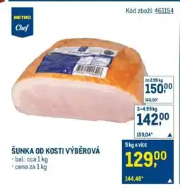 Makro Šunka od kosti výběrová nabídka