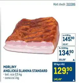 Makro MORLINY ANGLICKÁ SLANINA STANDARD nabídka