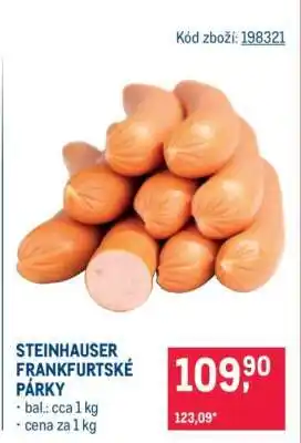 Makro STEINHAUSER FRANKFURTSKÉ PÁRKY nabídka