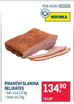 Makro Pikantní slanina Delikates nabídka