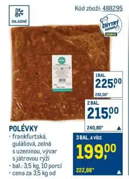 Makro Polévky nabídka
