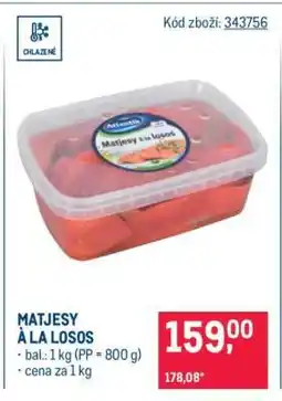 Makro Matjesy à la losos nabídka