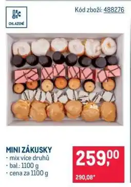 Makro MINI ZÁKUSKY nabídka