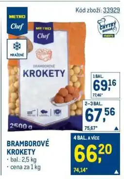 Makro Bramborové krokety nabídka