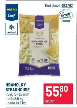 Makro Hranolky Steakhouse nabídka