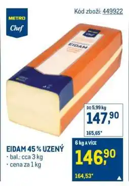 Makro Eidam 45 % uzený nabídka