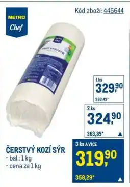 Makro Čerstvý kozí sýr nabídka