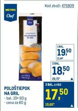Makro Pološtiepok na gril nabídka