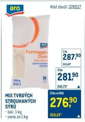 Makro Mix tvrdých strouhaných sýrů nabídka