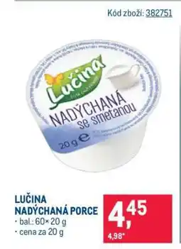 Makro Lučina Nadýchaná porce nabídka