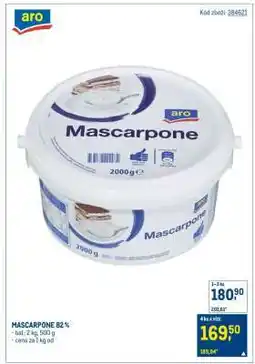 Makro Mascarpone 82 % nabídka