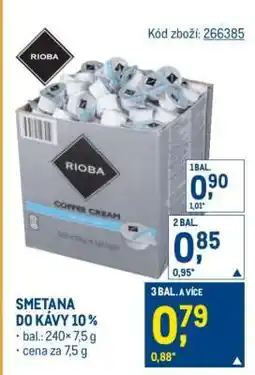 Makro Smetana do kávy 10 % nabídka