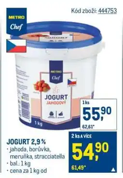 Makro JOGURT JAHODOVÝ nabídka