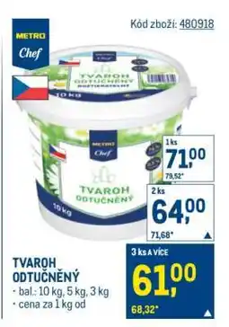 Makro Tvaroh odtučněný nabídka