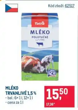 Makro Mléko trvanlivé 1,5 % nabídka