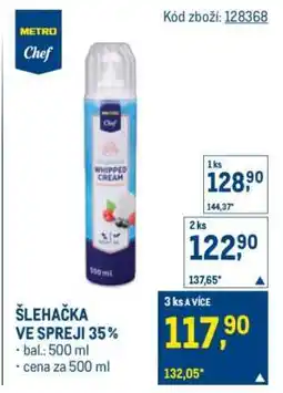 Makro ŠLEHAČKA VE SPREJI 35 % nabídka