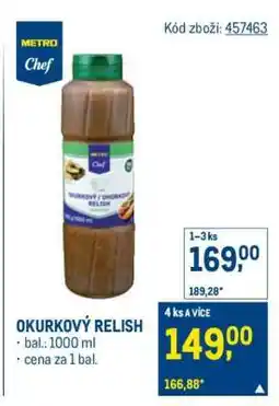Makro Okurkový relish nabídka
