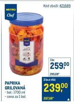 Makro PAPRIKA GRILOVANÁ nabídka