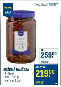 Makro Sušená rajčata nabídka