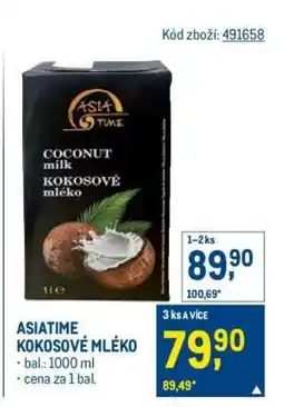 Makro ASIATIME KOKOSOVÉ MLÉKO nabídka
