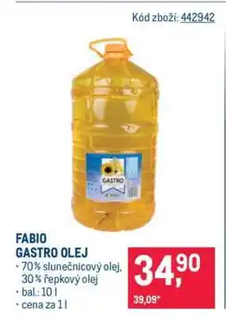 Makro FABIO GASTRO OLEJ nabídka