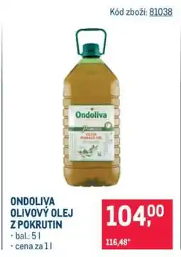 Makro Ondoliva olivový olej z pokrutin nabídka