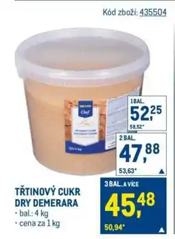 Makro Třtinový cukr Dry demerara nabídka
