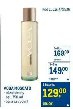 Makro VOGA MOSCATO nabídka