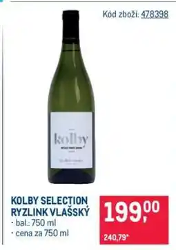 Makro KOLBY SELECTION RYZLINK VLAŠSKÝ nabídka