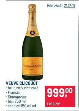 Makro Veuve Clicquot nabídka