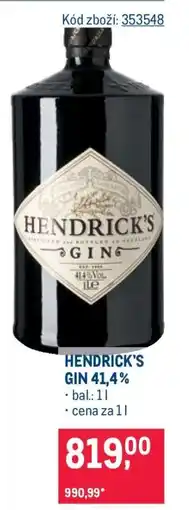 Makro Hendrick’s Gin 41,4 % nabídka