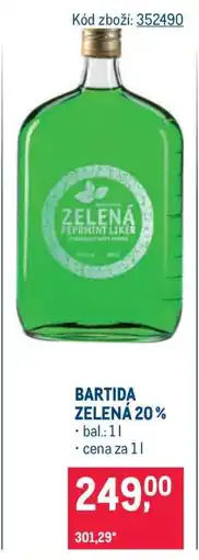 Makro Bartida Zelená 20 % nabídka