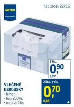 Makro Vlhčené ubrousky nabídka