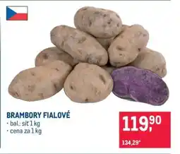 Makro Brambory fialové nabídka