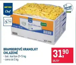 Makro BRAMBOROVÉ HRANOLKY CHLAZENÉ nabídka