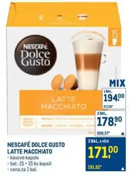 Makro NESCAFÉ DOLCE GUSTO LATTE MACCHIATO nabídka