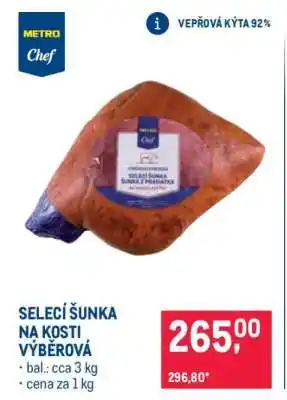 Makro Selecí šunka na kosti výběrová nabídka