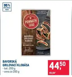 Makro Bavorská grilovací klobása nabídka