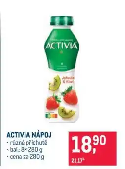 Makro Activia nápoj nabídka