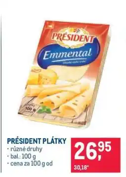Makro Président plátky nabídka