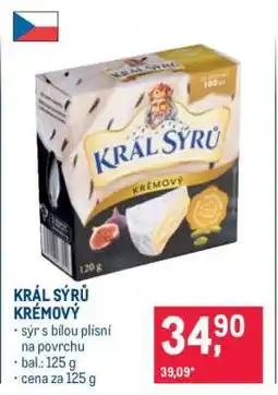 Makro Král Sýrů Krémový nabídka