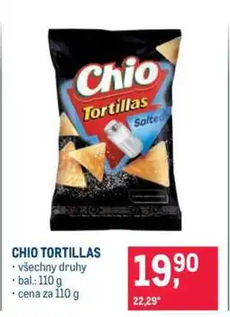 Makro CHIO Tortillas nabídka