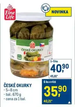 Makro ČESKÉ OKURKY nabídka