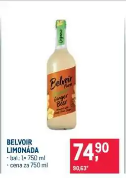Makro Belvoir limonáda nabídka