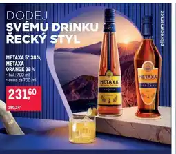 Makro METAXA 5* 38 %, METAXA ORANGE 38 % nabídka