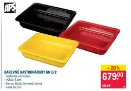 Makro BAREVNÉ GASTRONÁDOBY GN 1/2 nabídka