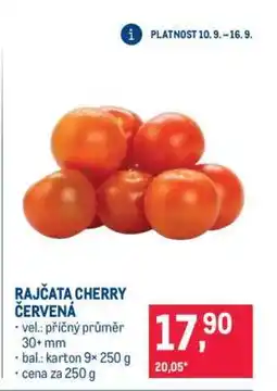 Makro Rajčata cherry červená nabídka