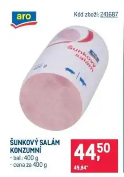 Makro Šunkový salám konzumní nabídka
