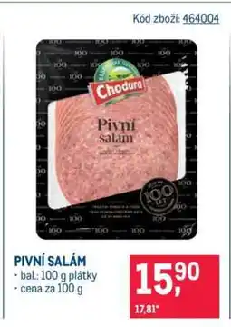 Makro Pivní salám nabídka