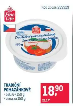 Makro Tradiční pomazánkové nabídka